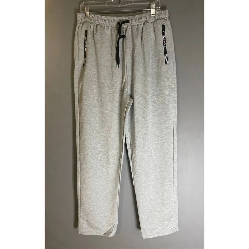 New Sport Grey Quick Dry Athletic Sweat Pants Zipper Pockets Size XXL NWOT